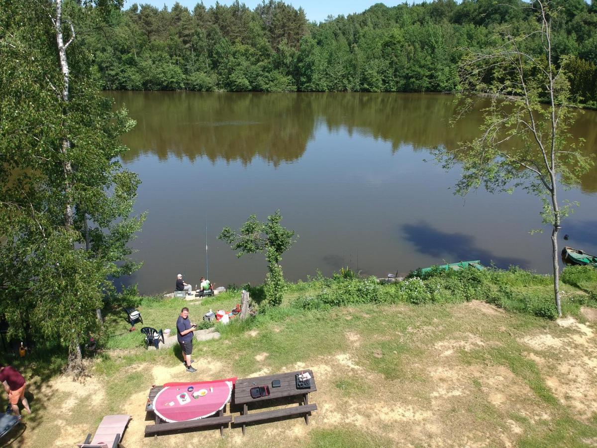 Florennes Gite Neuf 150 M2 Devant Un Grand Lac Prive De 2 Hectares Poissonneux Au Milieu Des Bois 外观 照片